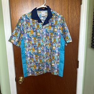 Small 2021 Walt Disney World 50th Anniversary Retro Bowling Camp Shirt Adult